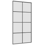 Плъзгаща се врата с обков 102,5x205 см ESG стъкло и алуминий