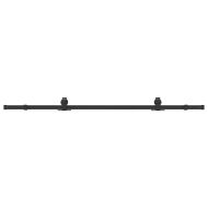 Комплект механизъм за плъзгаща врата, 200 см, стомана, черен