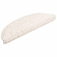 Изтривалки за стълби, 30 бр., 56x17x3 см, бели, полукръгли