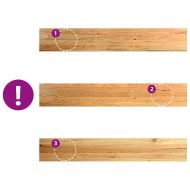 Прозоречни первази, 2 бр, светлокафяви, 160x30x2 см, дъб масив