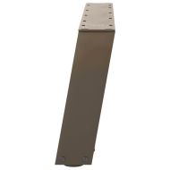 Крака за масичка за кафе, U-образни, 2 бр., естествена стомана, 60 x (30-31) см, стомана