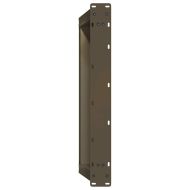Крака за масичка за кафе, U-образни, 2 бр., естествена стомана, 60 x (30-31) см, стомана