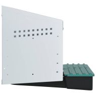 Кутия за пилета с 2 отделения, за стенен монтаж, поцинкована стомана