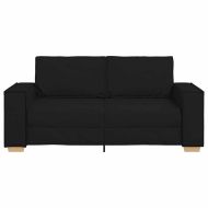 Двуместен диван, черен, 180x78x84 см, плат