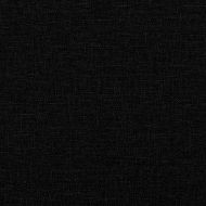 Двуместен диван, черен, 180x78x84 см, плат