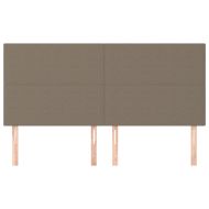 Табла за легло, бежово, 180x5x118/128 см, плат