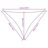 Платно-сенник, Оксфорд плат, триъгълно, 3x3x4,24 м, оранжево
