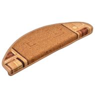 Самозалепващи стелки за стълби, 5 бр, 65x21x4 см, бежови
