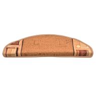 Самозалепващи стелки за стълби, 5 бр, 65x21x4 см, бежови