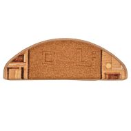 Самозалепващи стелки за стълби, 5 бр, 65x21x4 см, бежови