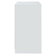 Бюфети, 2 бр, бели, 70x41x75 см, инженерно дърво