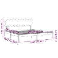 Рамка за легло без матрак 200x200 см масивна чамова дървесина
