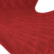 Бар табуретки, 2 бр, виненочервени, кадифе