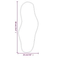 Стенно огледало черно 60x25 см