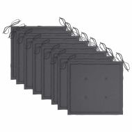 Сгъваеми градински столове с възглавници 8 бр акация масив