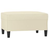 Табуретка, кремава, 70x55x41 см, изкуствена кожа