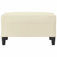 Табуретка, кремава, 70x55x41 см, изкуствена кожа