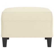 Табуретка, кремава, 70x55x41 см, изкуствена кожа