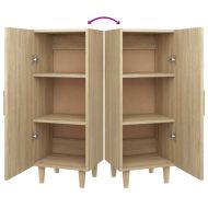 Сайдборд, дъб сонома, 34,5x34x90 см, инженерно дърво