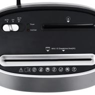 Шредер за хартия, 10 листа, Cross Cut, черен