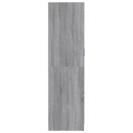 Гардероб, сив сонома, 82,5x51,5x180 см, инженерно дърво