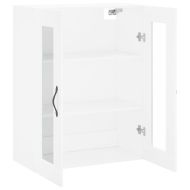 Стенен шкаф бял 69,5x34x90 см инженерно дърво