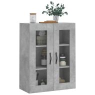 Стенен шкаф бетонно сив 69,5x34x90 см инженерно дърво