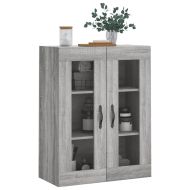 Стенен шкаф сив сонома 69,5x34x90 см инженерно дърво