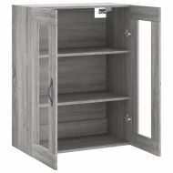 Стенен шкаф сив сонома 69,5x34x90 см инженерно дърво