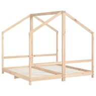 Рамка за детско легло 2x(80x160) см масивна борова дървесина