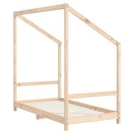 Рамка за детско легло 2x(80x160) см масивна борова дървесина