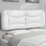 Мека табла за легло Hvar, бяла, 120 см, изкуствена кожа
