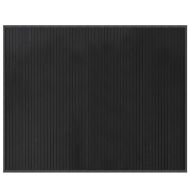 Килим, правоъгълен, сив, 80x100 см, бамбук