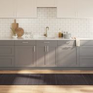 Килим, правоъгълен, тъмнокафяв, 70x300 см, бамбук