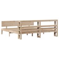 Рамка за легло с табла, 200x200 см, бор масив