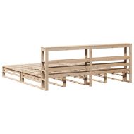 Рамка за легло без матрак 200x200 см масивна чамова дървесина