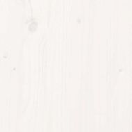 Рамка за легло без матрак, бял, 90x210 см, масивна дървесина