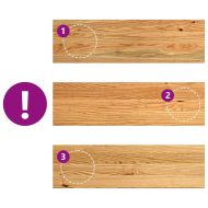 Прозоречни первази, 2 бр, светлокафяви, 70x20x2 см, дъб масив