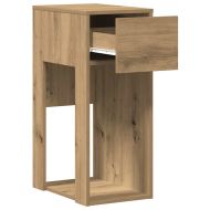 Стойка за компютърна кула с чекмедже дъб артизан 30x44x74 см