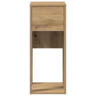 Стойка за компютърна кула с чекмедже дъб артизан 30x44x74 см