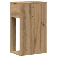 Стойка за компютърна кула с чекмедже дъб артизан 30x44x74 см
