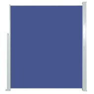 Прибираща се странична тента, 120x500 см, синя