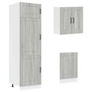 Комплект кухненски шкафове от 8 части Kalmar, инженерно дърво