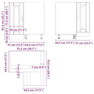 Кухненски ъглов шкаф Porto, дъб артизан, инженерно дърво