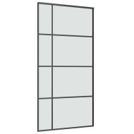 Плъзгаща се врата с обков 102,5x205 см ESG стъкло и алуминий