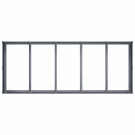 Кашпа, антрацит, 200x80x40 см, стомана