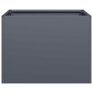 Кашпа, антрацит, 40x40x30 см, стомана