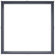 Кашпа, антрацит, 100x100x30 см, стомана