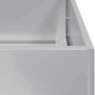 Кашпа, 100x100x80 см, поцинкована стомана