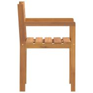 Градински столове, 2 бр., 50x53x80 см, масивна акация